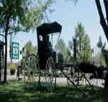 old buggy with Durango RV Park sign